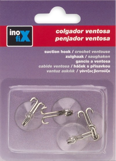 Colgador ventosa Ø 22 mm / cromado