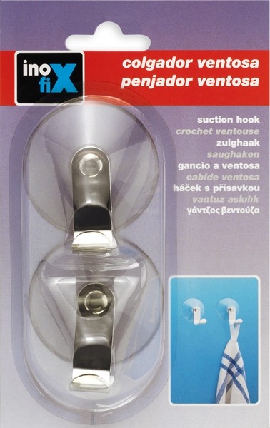 Colgador ventosa Ø 51 mm / acero inox.