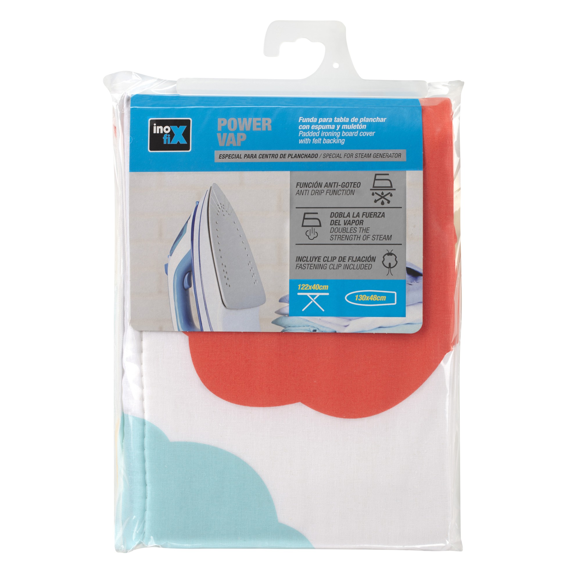 Funda plancha POWER VAP 130x48cm. / flores