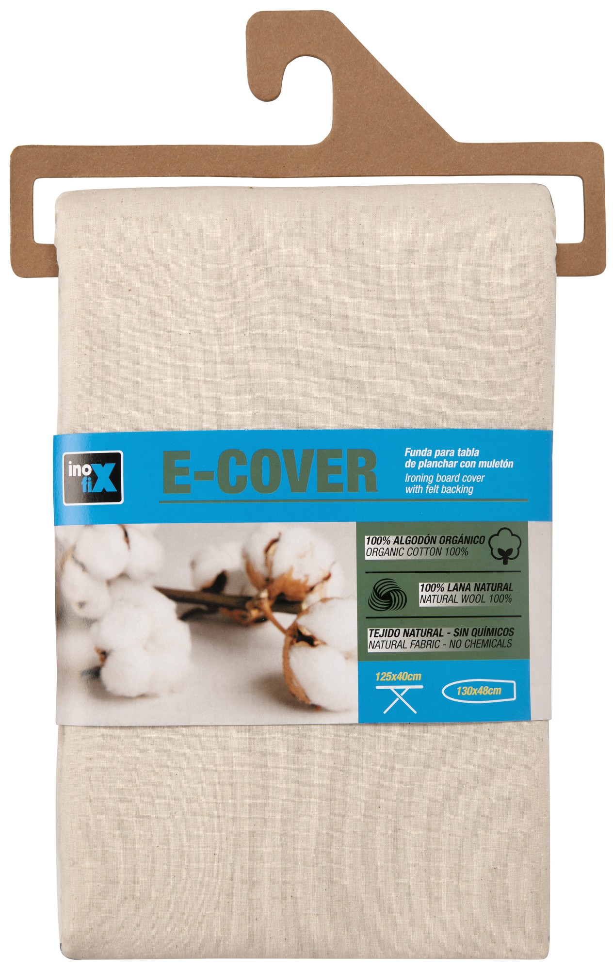 Funda plancha E-COVER 130x48cm. / beige