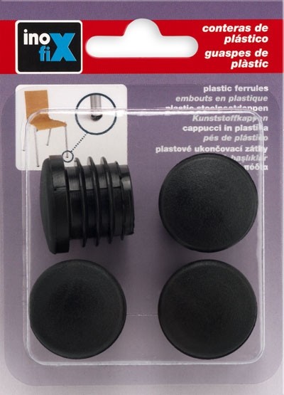 Contera redonda interior Ø 28 mm / negro