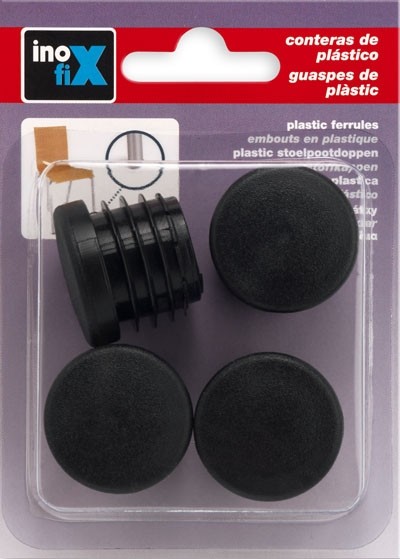 Contera redonda interior Ø 30 mm / negro