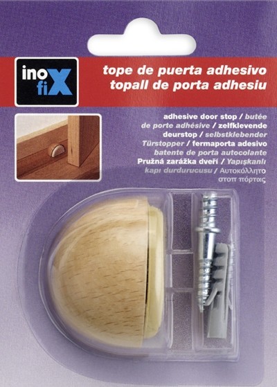 Tope adhesivo y con tornillo / haya