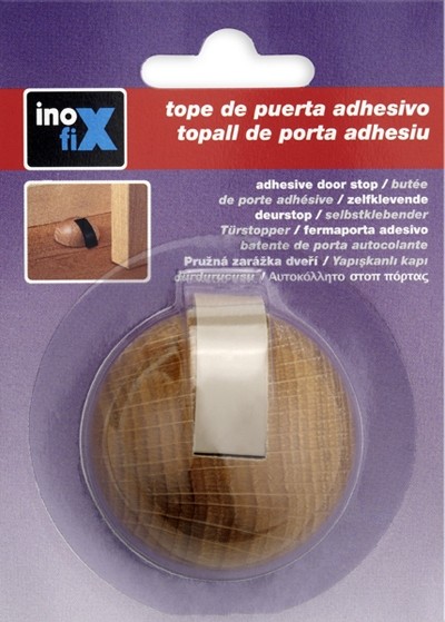 Tope semiesferico adhesivo / roble