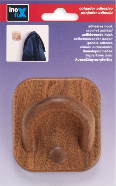 Colgador adhesivo madera / sapelly