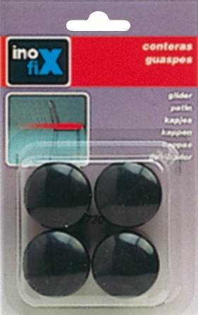 Contera redonda exterior flexible Ø 32 mm / negro