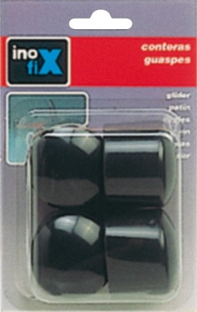 Contera redonda exterior flexible Ø 40 mm / negro