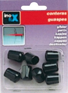 Contera exterior con arandela Ø 10 mm / negro