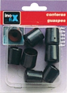 Contera exterior con arandela Ø 16 mm / negro