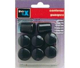 Contera exterior con arandela Ø 18 mm / negro