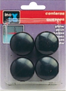 Contera exterior con arandela Ø 25 mm / negro