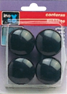 Contera exterior con arandela Ø 28 mm / negro