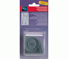 Contera exterior goma Ø 21mm. con arandela para muletas / gris