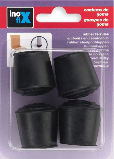 Contera exterior goma Ø 22 mm / negro