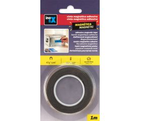 Cinta magnética adhesiva 19mm x 1m / negro