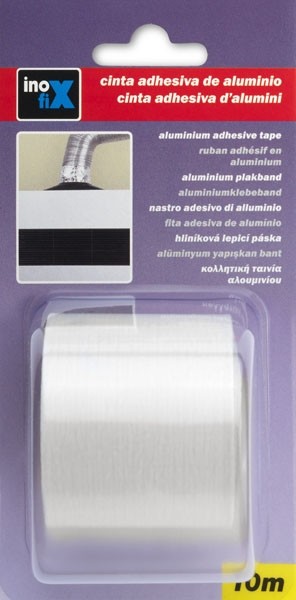 Cinta aluminio 50 mm x 10 m / blanco