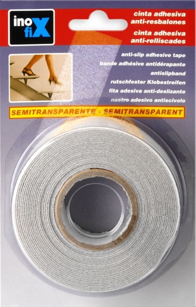 Cinta antideslizante 25 mm x 5 m / transparente