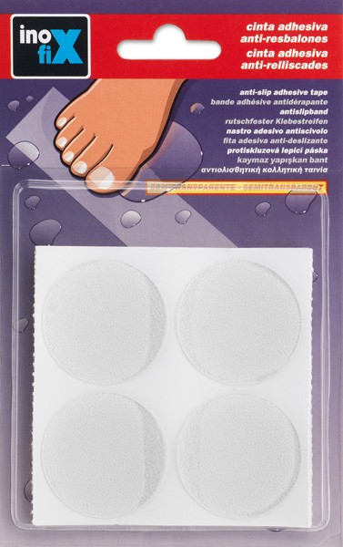 Discos adhesivos antiresbalones Ø 38mm / transparente