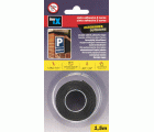 Cinta adhesiva 2 caras para exteriores 19 mm x 1,5 m / negro