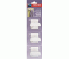Colgador adhesivo metal-plástico grande / blanco