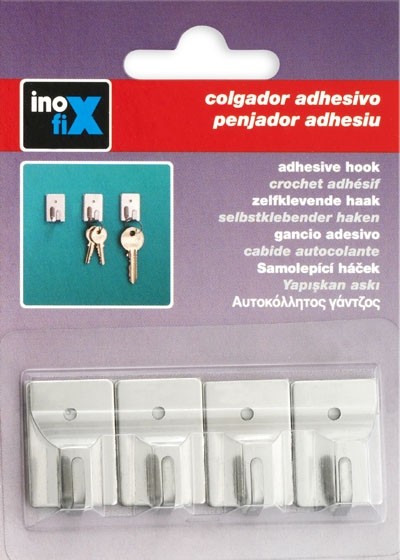 Colgador adhesivo / acero