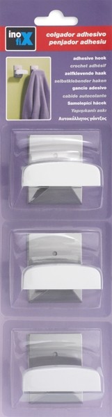 Colgador adhesivo / blanco