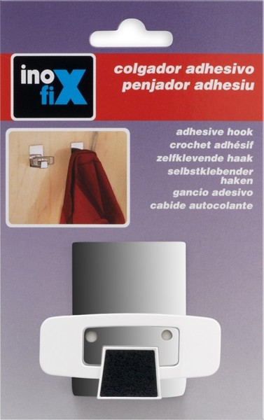 Colgador adhesivo / blanco