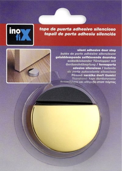 Tope adhesivo silencioso / dorado