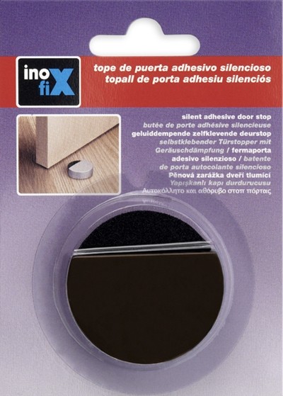 Tope adhesivo silencioso / marrón