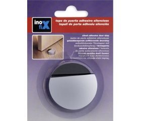 Tope adhesivo silencioso / cromo mate