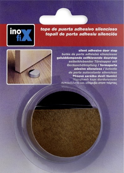 Tope adhesivo silencioso / madera