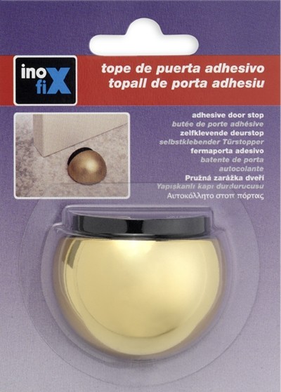 Tope adhesivo semiesferico / oro