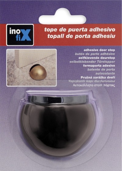 Tope adhesivo semiesferico / marrón