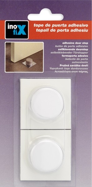 Tope adhesivo / blanco