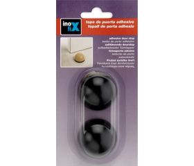 Tope adhesivo flexible / negro