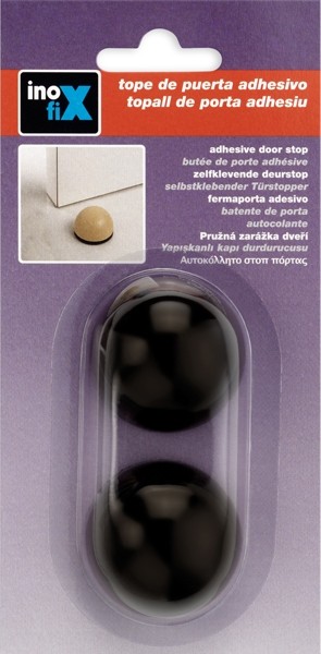 Tope adhesivo flexible / marrón