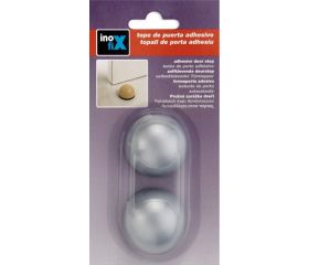 Tope adhesivo flexible / gris metalizado