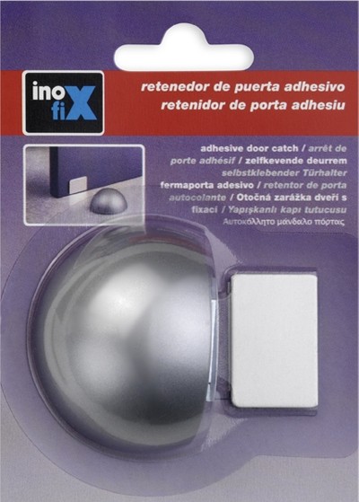 Retenedor adhesivo magnético / cromo mate