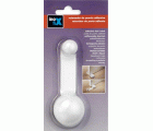 Tope retenedor giratorio adhesivo / blanco