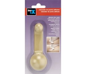 Tope retenedor giratorio adhesivo / beige