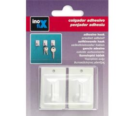 Colgador adhesivo / blanco