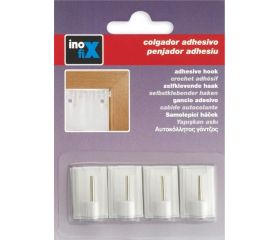 Colgador adhesivo visillos / blanco