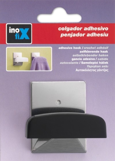 Colgador adhesivo / negro