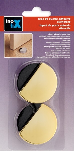 Tope adhesivo silencioso / dorado