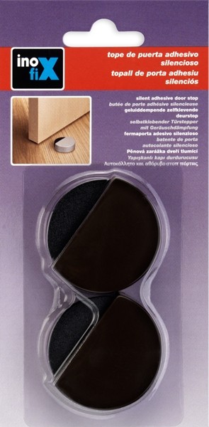 Tope adhesivo silencioso / marrón