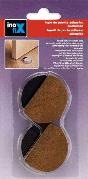 Tope adhesivo silencioso / madera