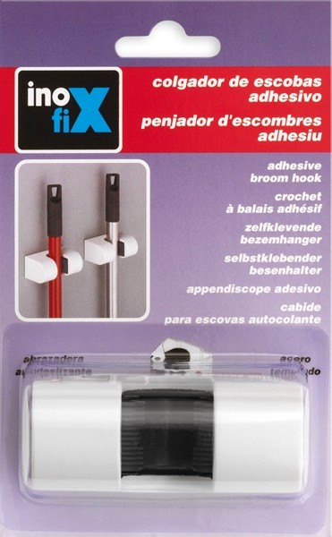 Colgador escobas carenado / blanco