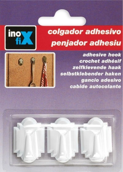 Colgador  adhesivo mini / blanco