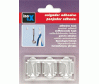 Colgador  adhesivo mini / cromo mate