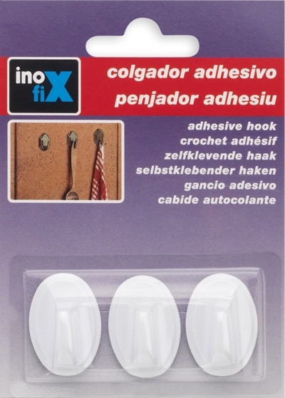 Colgador  adhesivo mini / blanco